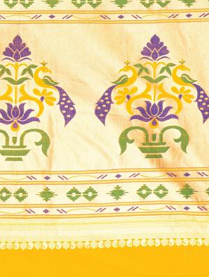 pink art silk paithani saree with blouse - 12160519 - Standard Image - 4