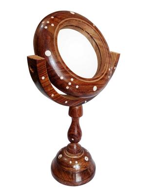 brown wooden mirror - 12163979 - Standard Image - 2
