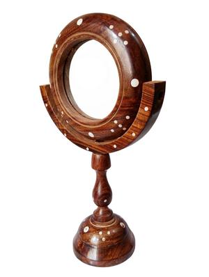 brown wooden mirror - 12163979 - Standard Image - 3