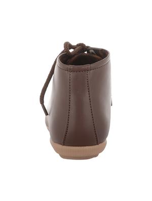 brown leatherette boots - 12165540 - Standard Image - 3
