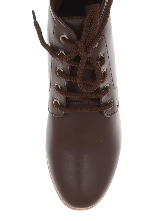 brown leatherette boots - 12165540 - Zoom Image - 4