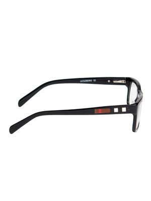 black plastic rectangle spectacle frame - 12170039 - Standard Image - 3