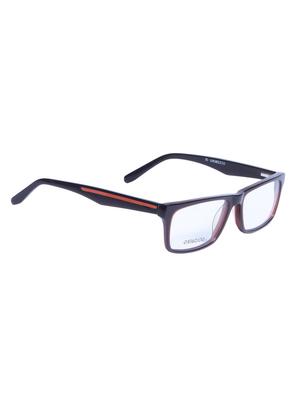 brown plastic rectangle spectacle frame - 12170047 - Standard Image - 2