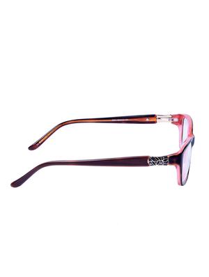 brown plastic cat eyes spectacle frame - 12170058 - Standard Image - 3