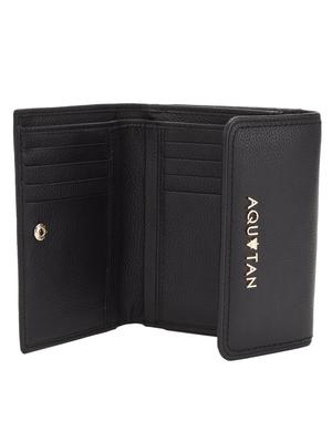 black textured leather wallet - 12170460 - Standard Image - 3