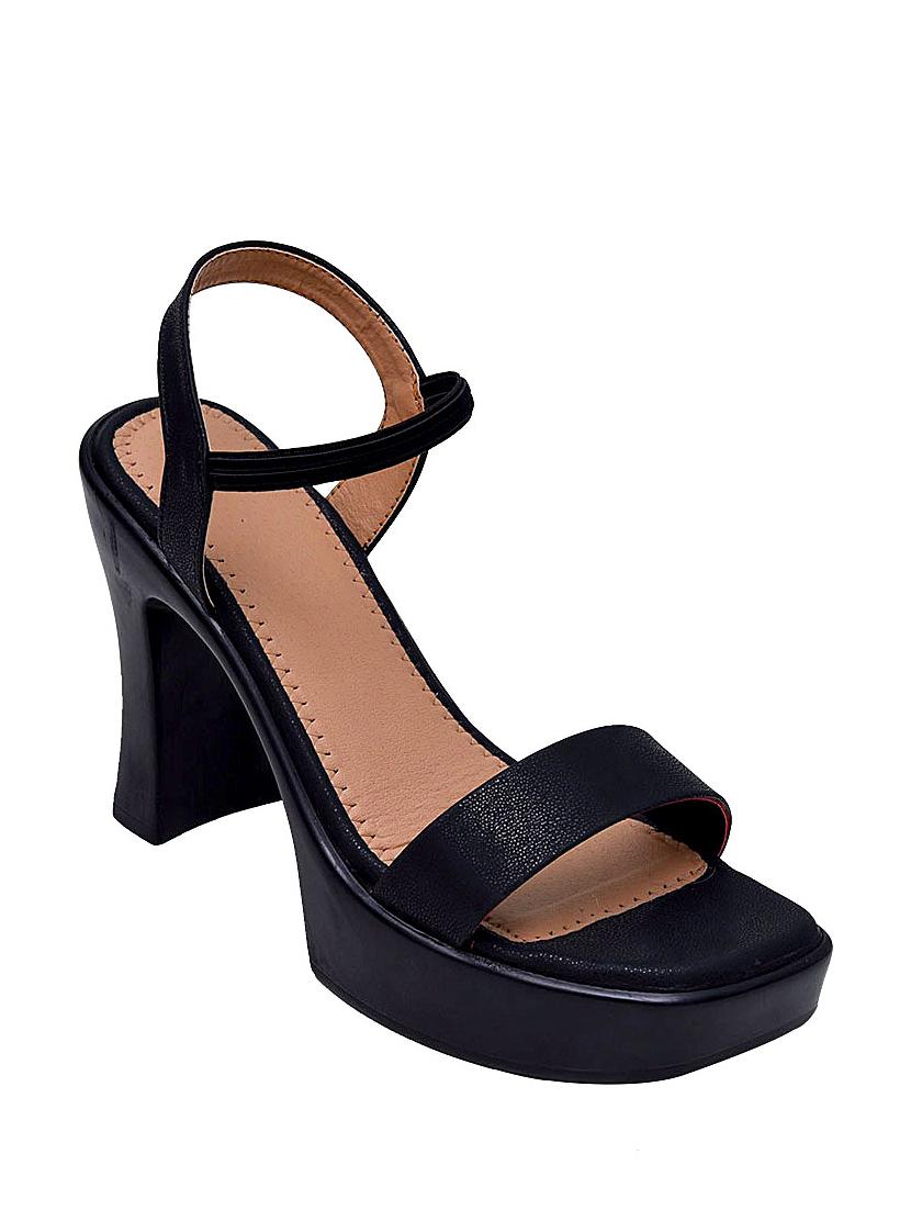 black back strap sandal