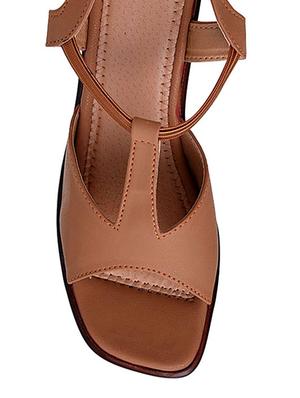 tan back strap sandal - 12170590 - Standard Image - 4