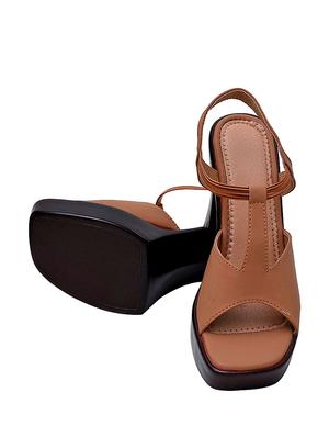 tan back strap sandal - 12170590 - Standard Image - 5