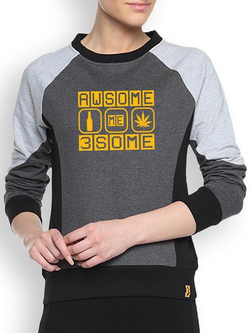 charcoal printed sweatshirt - 1217746 - Standard Image - 1
