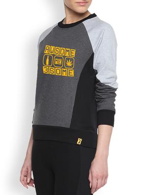 charcoal printed sweatshirt - 1217746 - Standard Image - 2