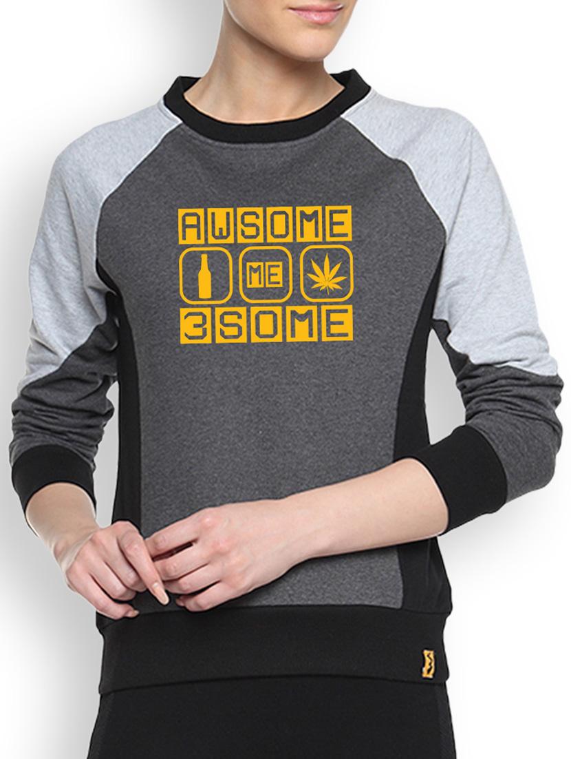 charcoal printed sweatshirt - 1217746 - Zoom Image - 1
