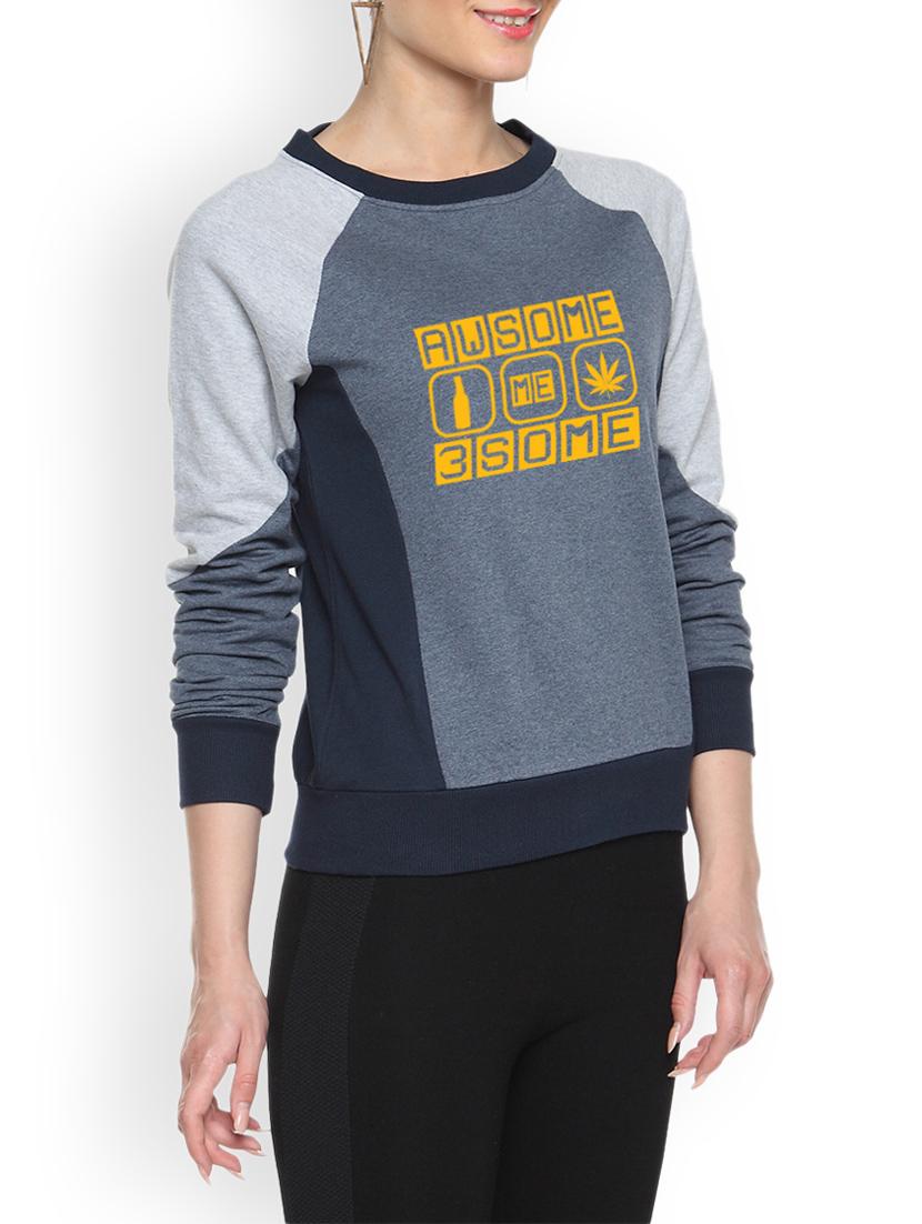 round neck printed sweatshirt - 1217747 - Zoom Image - 2