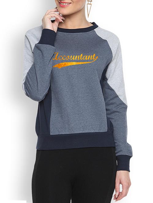 round neck printed sweatshirt - 1217751 - Standard Image - 1