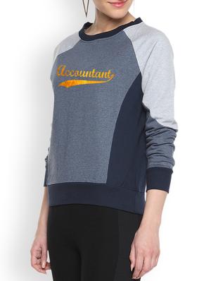 round neck printed sweatshirt - 1217751 - Standard Image - 2