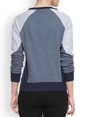 round neck printed sweatshirt - 1217751 - Standard Image - 3