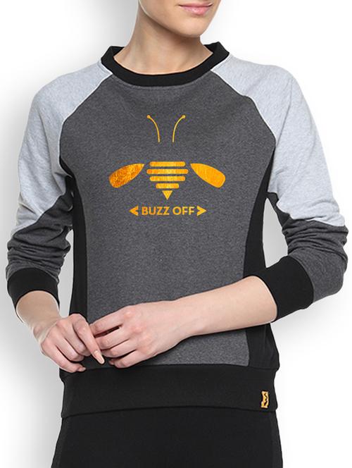 charcoal printed sweatshirt - 1217768 - Standard Image - 1