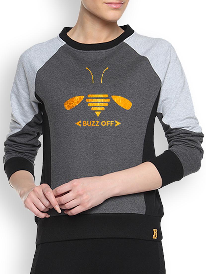 charcoal printed sweatshirt - 1217768 - Zoom Image - 1