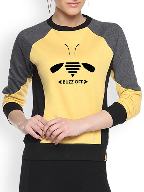 yellow printed sweatshirt - 1217772 - Standard Image - 1