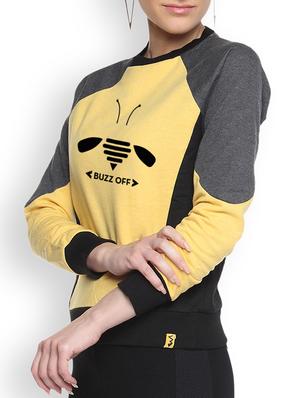 yellow printed sweatshirt - 1217772 - Standard Image - 2