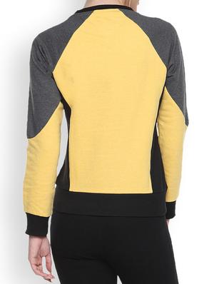 yellow printed sweatshirt - 1217772 - Standard Image - 3