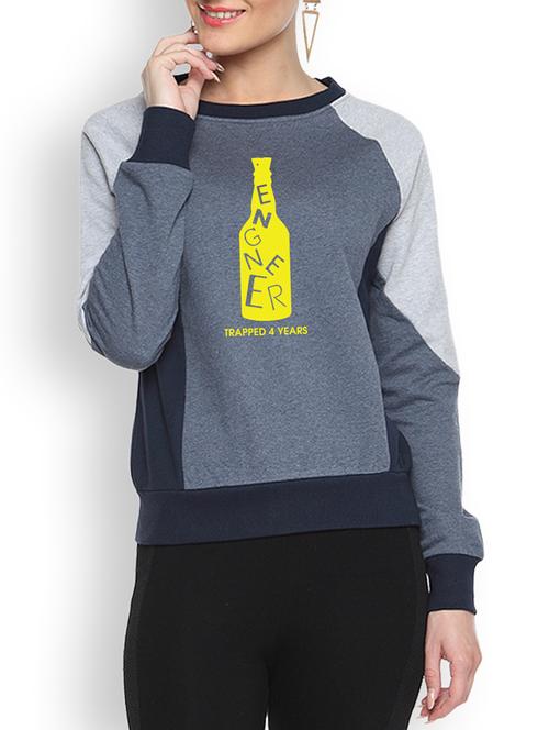 denim printed sweatshirt - 1217811 - Very Small Image - 1