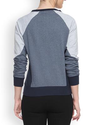 denim printed sweatshirt - 1217811 - Standard Image - 3