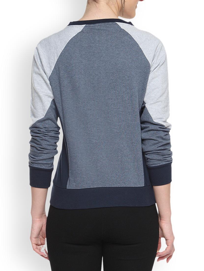 denim printed sweatshirt - 1217811 - Zoom Image - 3