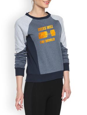round neck printed sweatshirt - 1217815 - Standard Image - 2