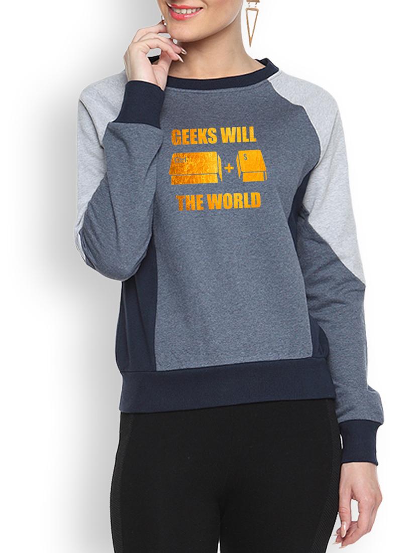 round neck printed sweatshirt - 1217815 - Zoom Image - 1