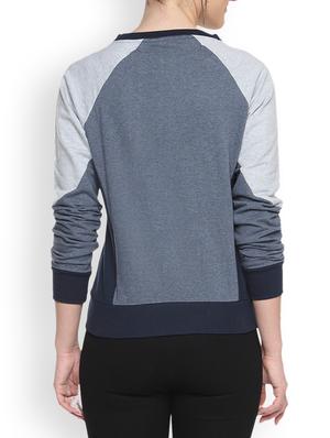 denim printed sweatshirt - 1217825 - Standard Image - 3