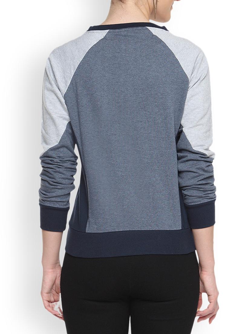 denim printed sweatshirt - 1217825 - Zoom Image - 3