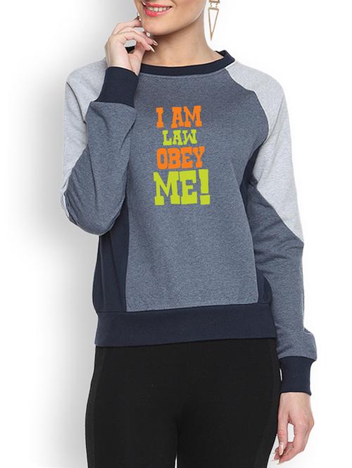 round neck color block sweatshirt - 1217835 - Standard Image - 1
