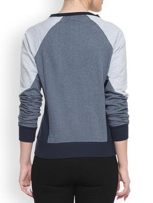 round neck color block sweatshirt - 1217835 - Standard Image - 3