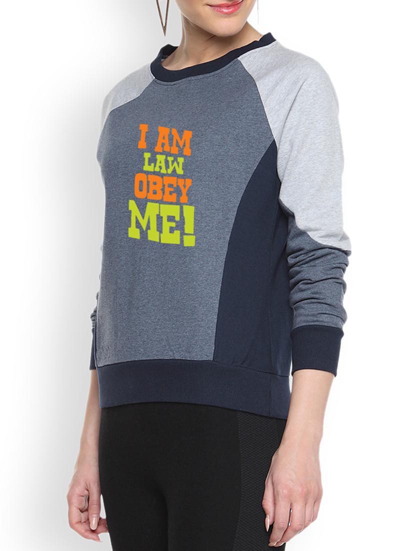 round neck color block sweatshirt - 1217835 - Zoom Image - 2