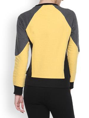 yellow printed sweatshirt - 1217869 - Standard Image - 3