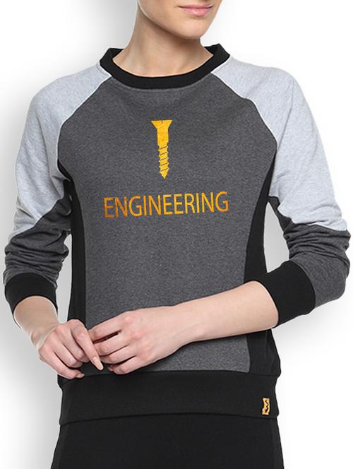 charcoal printed sweatshirt - 1217874 - Standard Image - 1