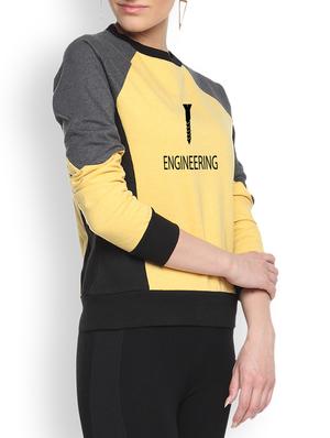 yellow printed sweatshirt - 1217878 - Standard Image - 2