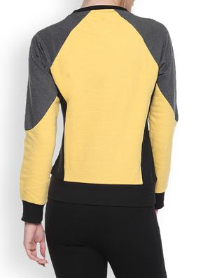 yellow printed sweatshirt - 1217878 - Standard Image - 3