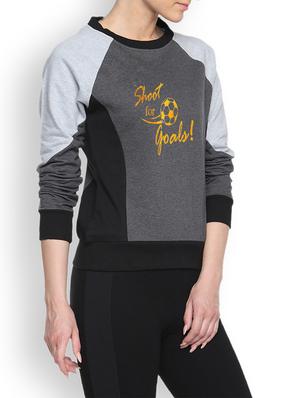 charcoal printed sweatshirt - 1217879 - Standard Image - 2