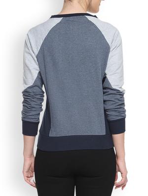 denim printed sweatshirt - 1217885 - Standard Image - 3