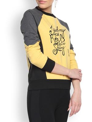 round neck color block sweatshirt - 1217892 - Standard Image - 2