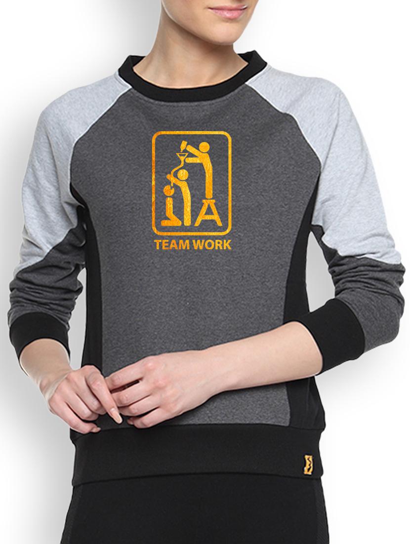 charcoal printed sweatshirt - 1217905 - Zoom Image - 1