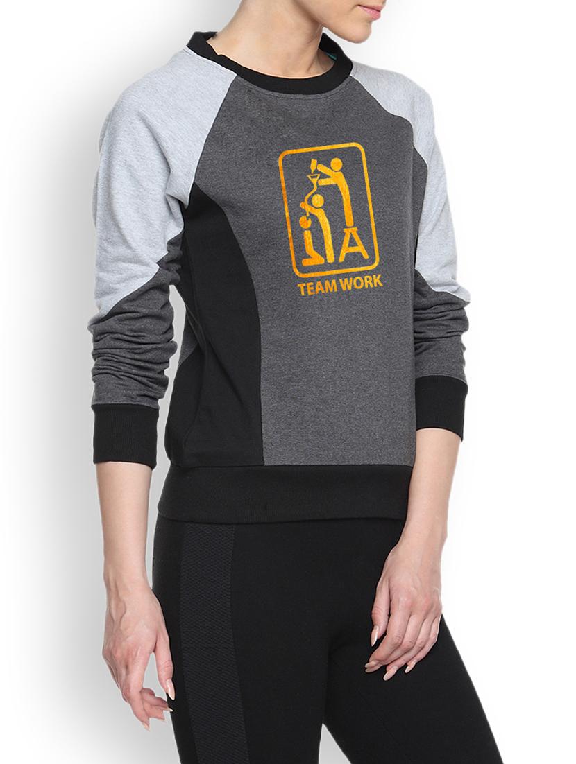 charcoal printed sweatshirt - 1217905 - Zoom Image - 2
