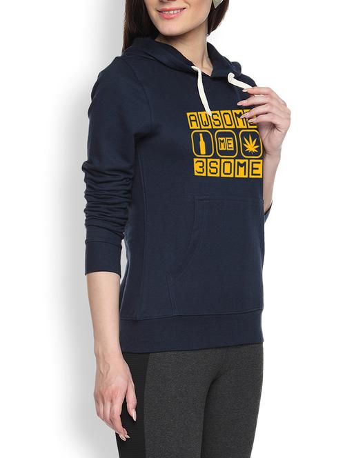 printed navy blue sweatshirt - 1217920 - Standard Image - 1