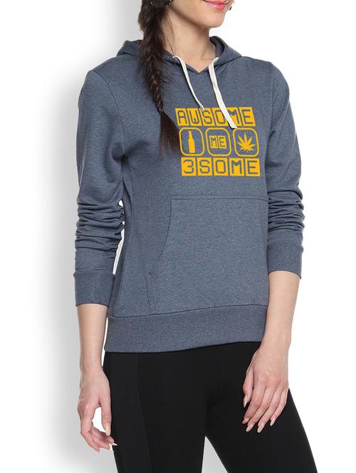 printed denim sweatshirt - 1217922 - Standard Image - 1