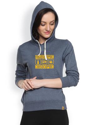 printed denim sweatshirt - 1217922 - Standard Image - 2