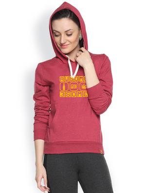 printed maroon sweatshirt - 1217923 - Standard Image - 2