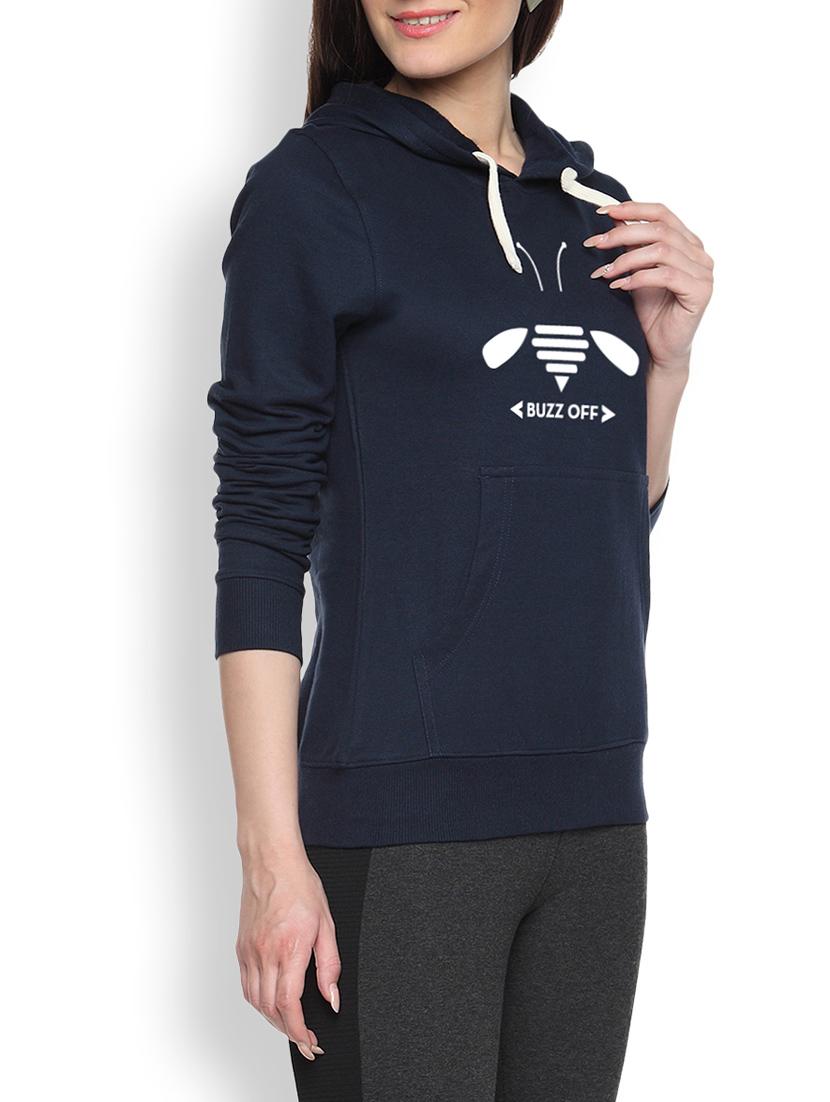 printed navy blue sweatshirt - 1217951 - Zoom Image - 1