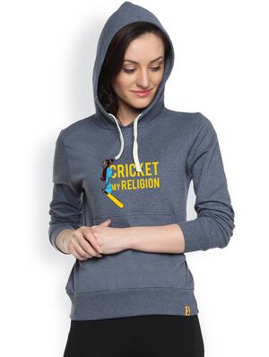 printed denim sweatshirt - 1217968 - Standard Image - 2