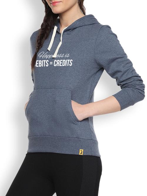printed denim sweatshirt - 1217973 - Standard Image - 1